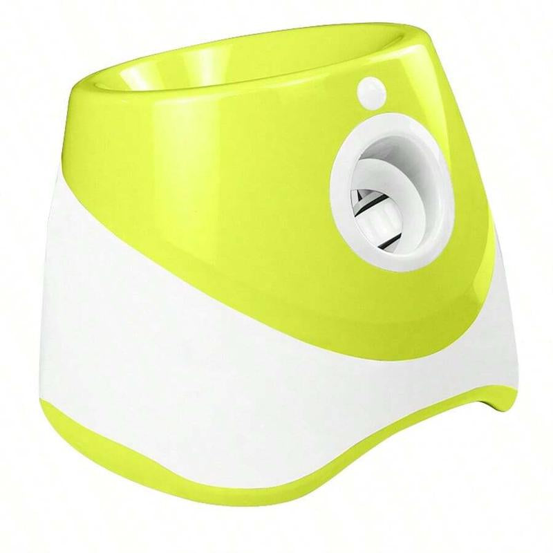Automatic Dog Ball Launcher with 3 Distance Settings, Includes 3 Mini Tennis Balls (2 Inch), Indoor and Outdoor Interactive Dog Toy, Available in Multiple Colors